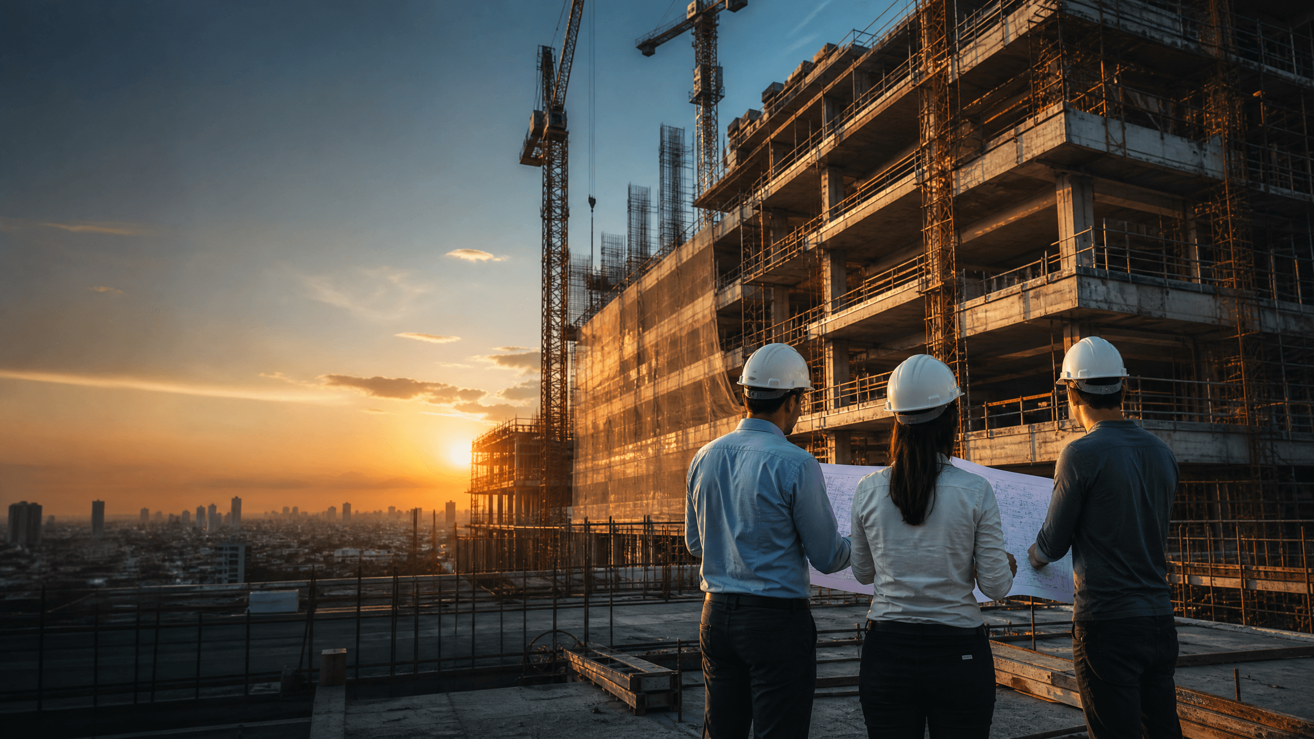 Obra de engenharia civil pesada da Construtora DJB